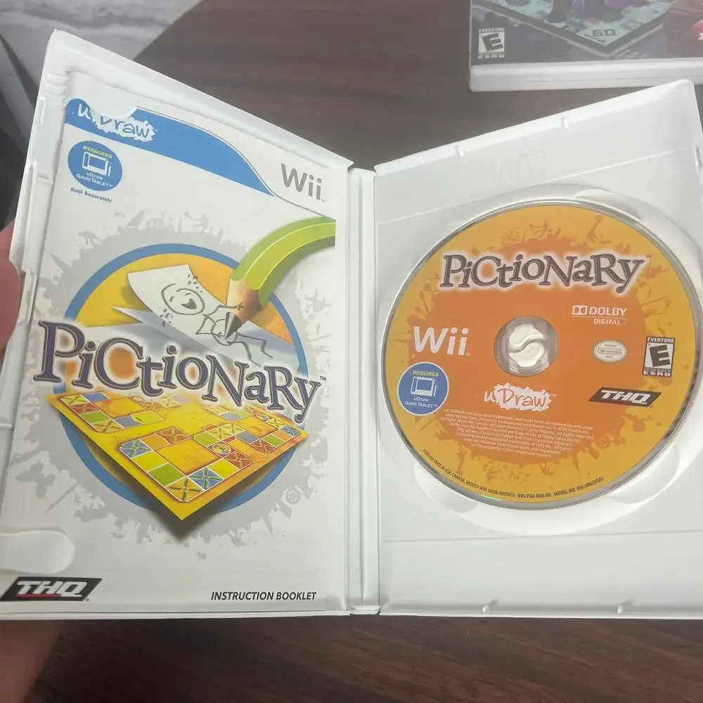 Wii Lot of 4 Video Games Monopoly Backyard Football Pictionary Toy Story CIB